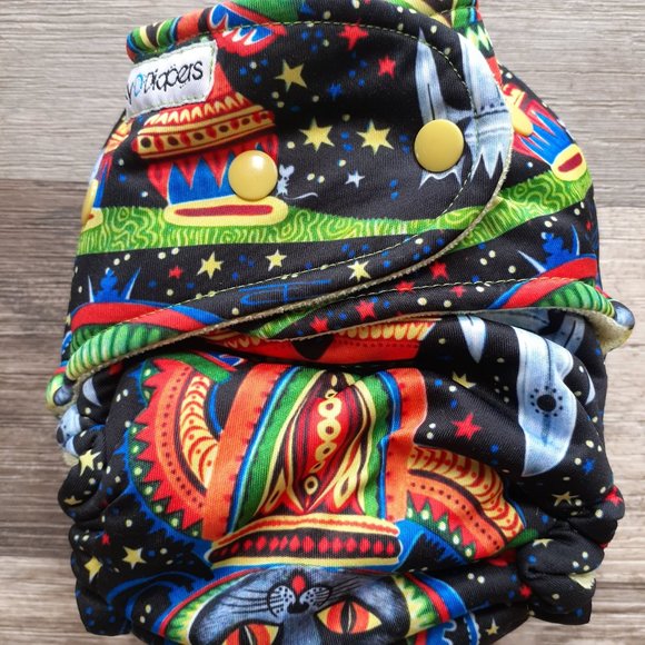 Clth Diaper - Trippy Cat - Picture 2 of 3